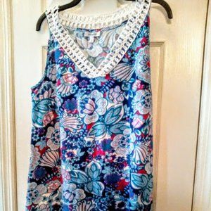 Talbots' stretch Cotton Gauzy Smock/Swim Cover, SzM